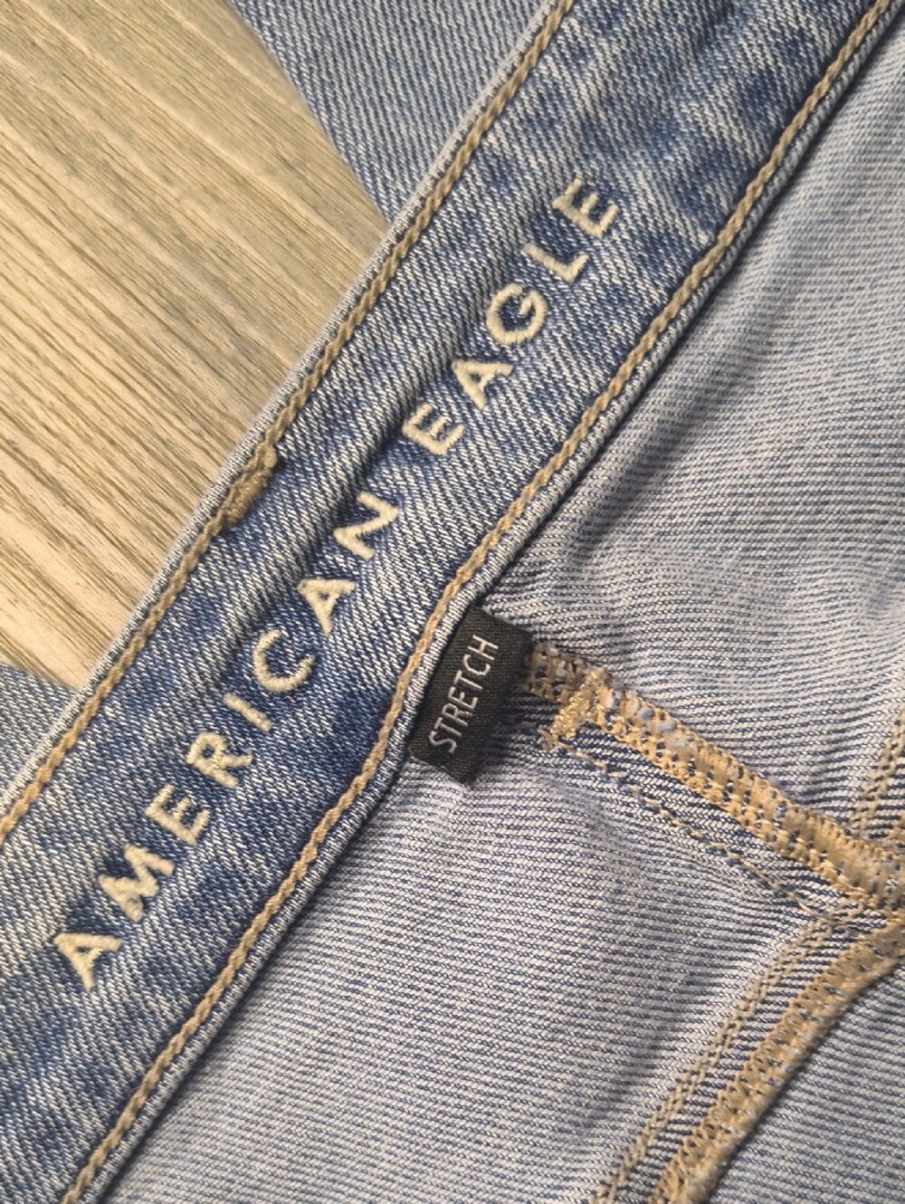 Mom Straight w/27.5" Inseam American Eagle Stretch Size 14 Womens Jeans - Picture 4 of 7